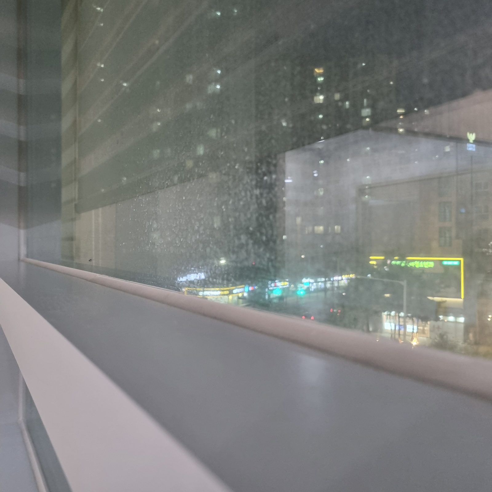 화성 병점 통유리창 청소 전